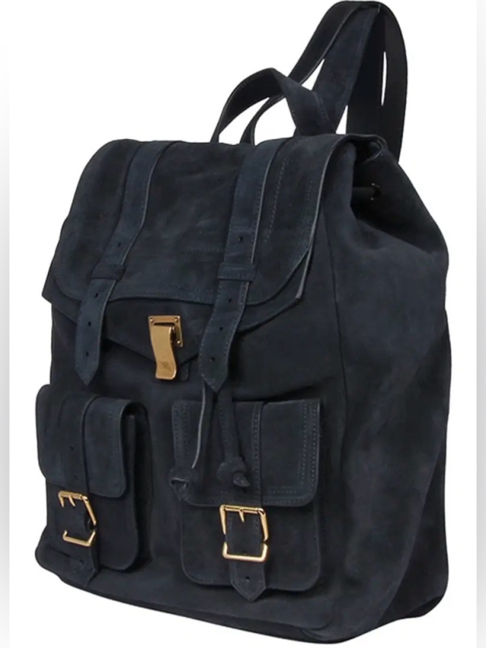 Proenza Schouler PS1 Navy Suede Backpack NWT $1995 Retail